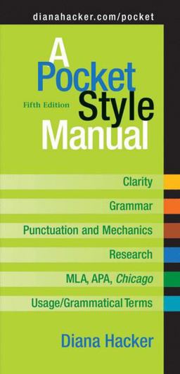 Pocket Style Manual 5th 9780312452759 Front Cover