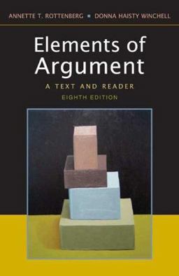 Elements of Argument 8e A Text and Reader 8th 9780312453800 Front Cover