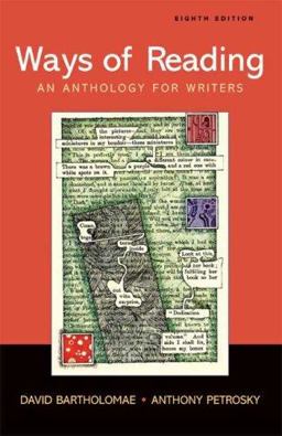 Ways of Reading An Anthology for Writers 8th 9780312454135 Front Cover