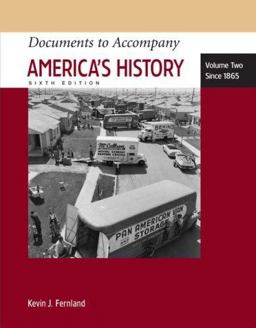 Documents to Accompany America's History since 1865 6th 9780312454418 Front Cover