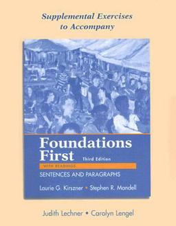 Supplemental Exercises to Accompany Foundations First