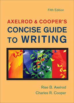 Axelrod and Cooper's Concise Guide to Writing 5th 9780312478070 Front Cover