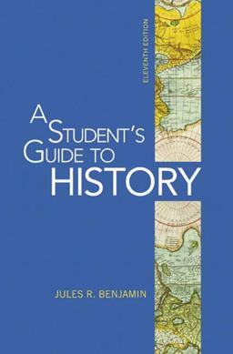 Student's Guide to History 11th 9780312535025 Front Cover
