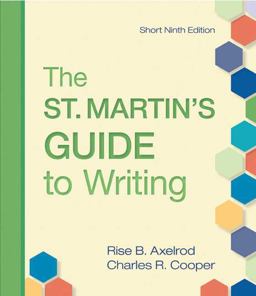 St. Martin's Guide to Writing Short Edition 9th 9780312536138 Front Cover