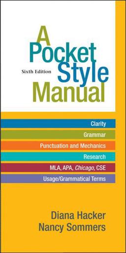 Pocket Style Manual 6th 9780312542542 Front Cover