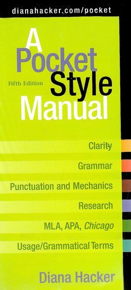 Pocket Style Manual 5e and paperback Dictionary