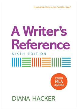 A Writer's Reference with 2009 MLA Update