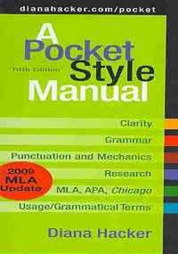 Pocket Style Manual 5e with 2009 MLA Update and MLA Quick Reference Card