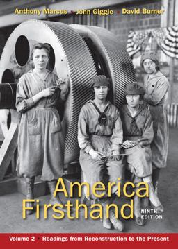 America Firsthand Readings from Reconstruction to the Present 9th 9780312656416 Front Cover