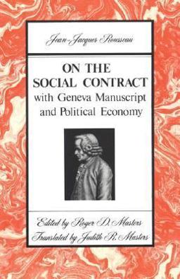 On the Social Contract With Geneva Manuscript and Political Economy  9780312694463 Front Cover