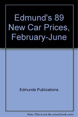 Edmund's Nineteen Eighty-Nine New Car Prices
