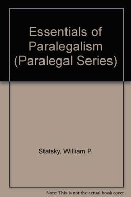Essentials of Paralegalism 2nd 1992 9780314010834 Front Cover