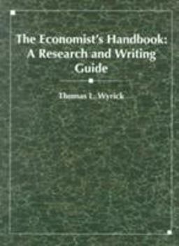 Economist's Handbook A Research and Writing Guide  9780314028037 Front Cover