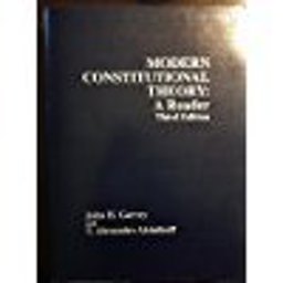 Modern Constitutional Theory Modern Constitutional Theory