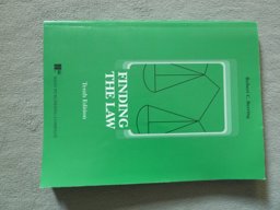 Finding the Law 10th 9780314060846 Front Cover