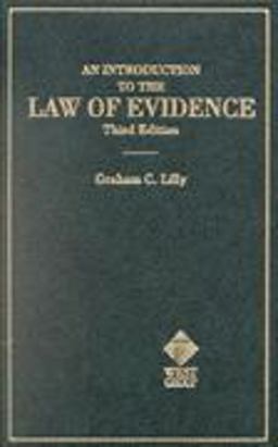 Introduction to the Law of Evidence 3rd 9780314067814 Front Cover