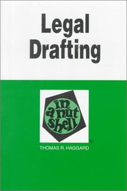 Legal Drafting in a Nutshell 1st 1996 9780314098535 Front Cover