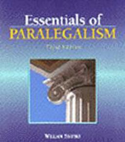 Essentials of Paralegalism 3rd 9780314129000 Front Cover