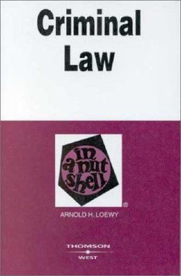 Criminal Law in a Nutshell 4th 9780314145185 Front Cover