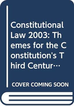 2003 to Constitutional Law
