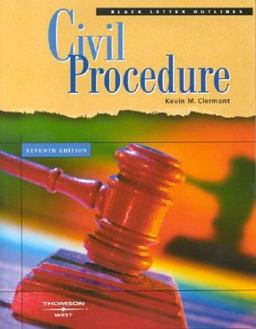 Black Letter on Civil Procedure 7th 9780314148957 Front Cover