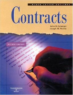 Black Letter Outline on Contracts 4th 9780314151988 Front Cover