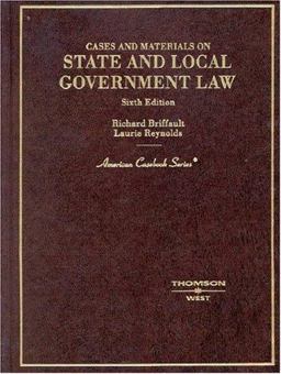 State and Local Government Law Cases and Materials 6th 9780314152176 Front Cover