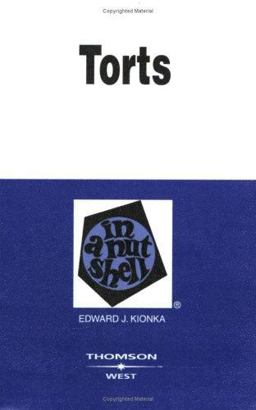 Torts in a Nutshell 4th 9780314152190 Front Cover