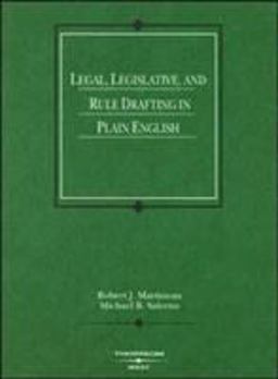 Legal, Legislative and Rule Drafting in Plain English  9780314153012 Front Cover