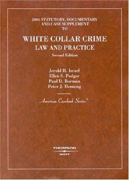 2004 Statutory to Accompany White Collar Crime