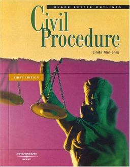 Black Letter Outline on Civil Procedure 2004  9780314156280 Front Cover