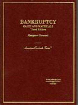 Bankruptcy, Cases and Materials 3rd 9780314156303 Front Cover