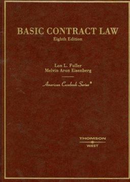 Basic Contract Law 8th 9780314159014 Front Cover