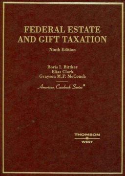 Federal Estate and Gift Taxation 9th 9780314161260 Front Cover