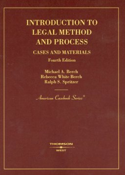 Introduction to Legal Method and Process Cases and Materials 4th 9780314161987 Front Cover