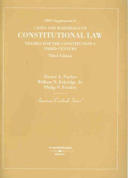 Supplement to Cases and Materials on Constitutional Law