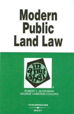 Modern Public Land Law in a Nutshell 3rd 9780314162854 Front Cover