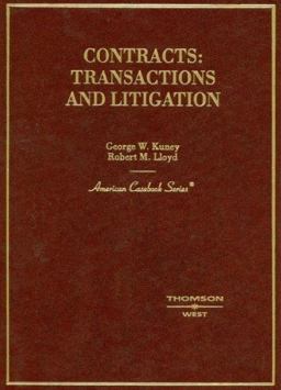 Contracts Transactions and Litigation  9780314163370 Front Cover