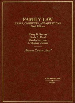 Family Law, Cases, Comments and Questions 6th 9780314168849 Front Cover
