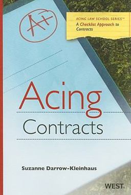 Acing Contracts  9780314171719 Front Cover