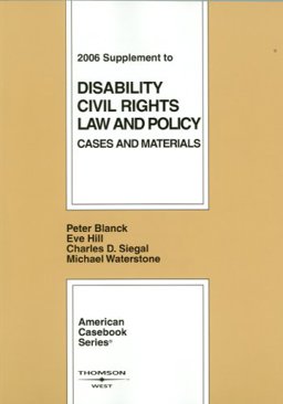 Disability Civil Rights Law and Policy