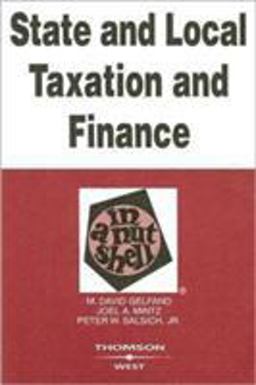 State and Local Taxation and Finance in a Nutshell 3rd 9780314183873 Front Cover