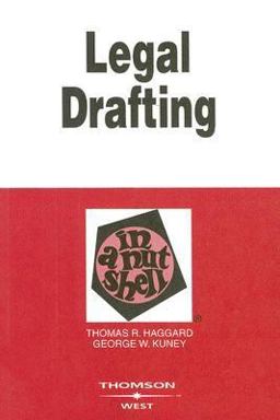 Legal Drafting in a Nutshell 3rd 9780314184184 Front Cover