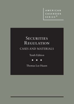 Securities Regulation in a Nutshell, 10th