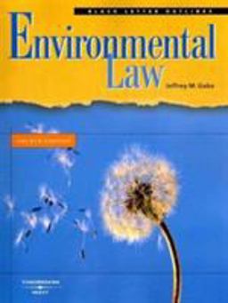 Black Letter Outline on Environmental Law 4th 9780314194435 Front Cover