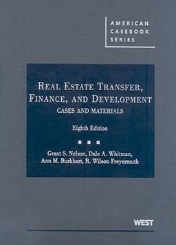 Real Estate Transfer, Finance, and Development 8th 9780314194466 Front Cover