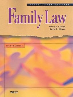 Black Letter Outline on Family Law 4th 9780314194480 Front Cover