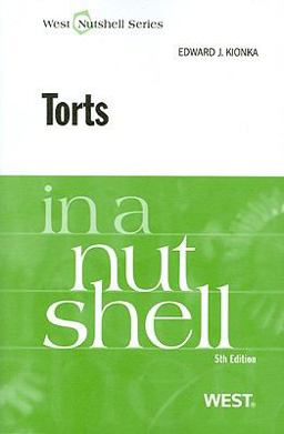 Torts 5th 9780314195005 Front Cover