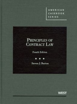 Principles of Contract Law 4th 9780314195838 Front Cover