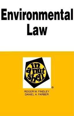 Environmental Law 4th 1996 9780314200624 Front Cover